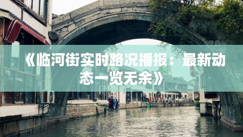 《临河街实时路况播报：最新动态一览无余》