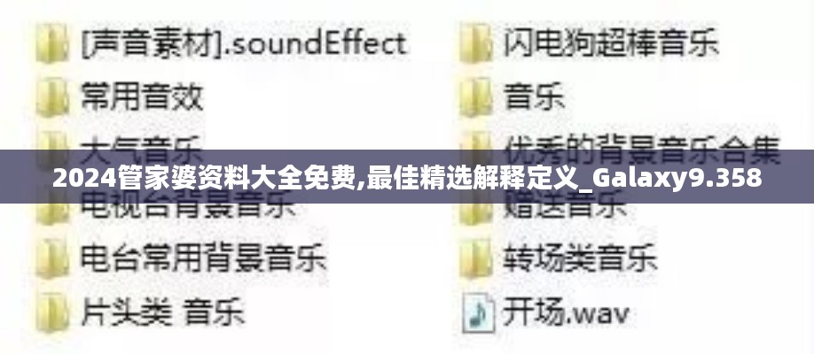 2024管家婆资料大全免费,最佳精选解释定义_Galaxy9.358