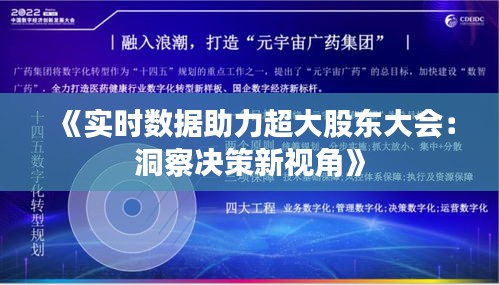 《实时数据助力超大股东大会：洞察决策新视角》