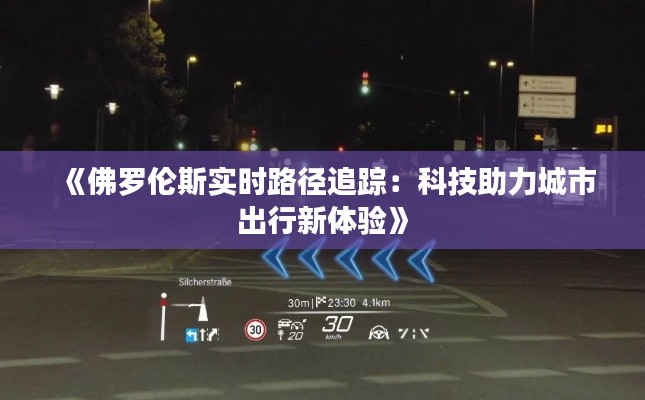 《佛罗伦斯实时路径追踪：科技助力城市出行新体验》