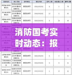 消防国考实时动态：报考人数、竞争比及备考策略全解析