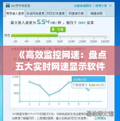 《高效监控网速：盘点五大实时网速显示软件》