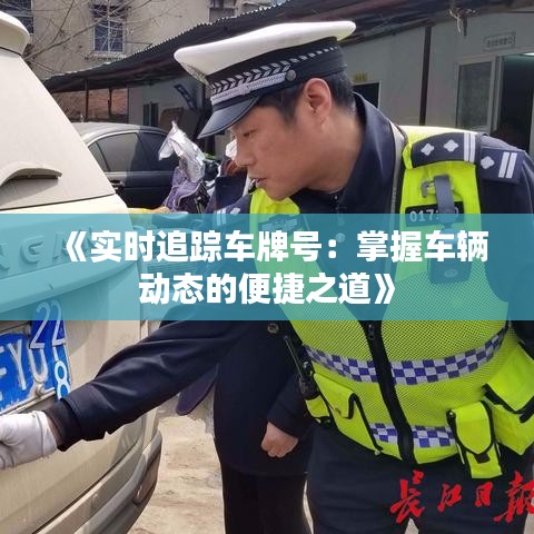 《实时追踪车牌号：掌握车辆动态的便捷之道》