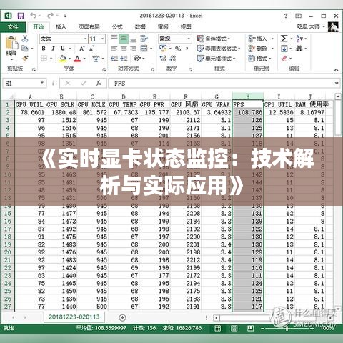 《实时显卡状态监控：技术解析与实际应用》