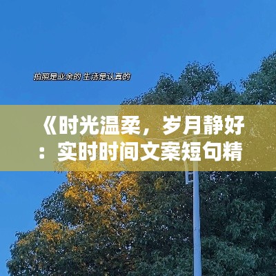 《时光温柔，岁月静好：实时时间文案短句精选》