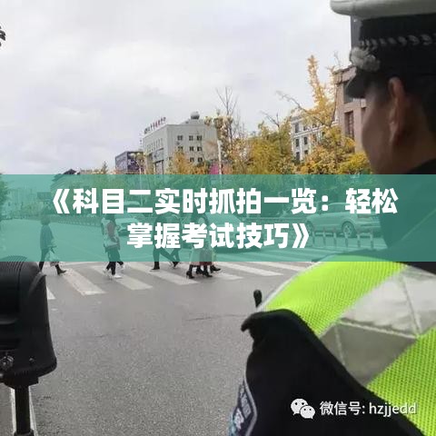 《科目二实时抓拍一览：轻松掌握考试技巧》