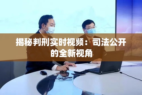 揭秘判刑实时视频：司法公开的全新视角