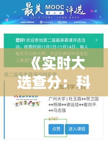 《实时大选查分：科技助力投票透明化》