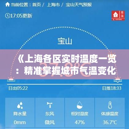 《上海各区实时温度一览：精准掌握城市气温变化》