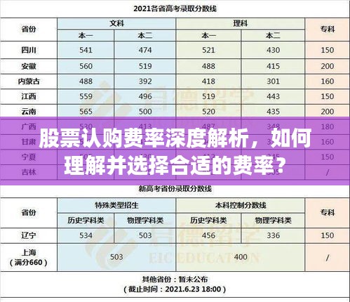 股票认购费率深度解析，如何理解并选择合适的费率？