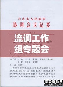 流调工作组专题会议纪要，流调工作方案 