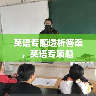 英语专题透析答案，英语专项题 