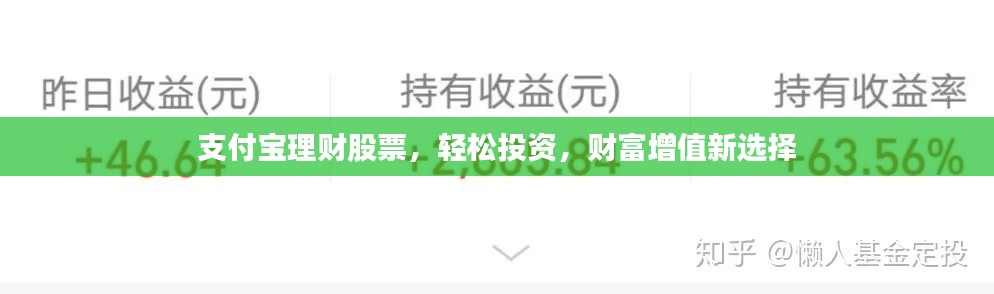支付宝理财股票，轻松投资，财富增值新选择