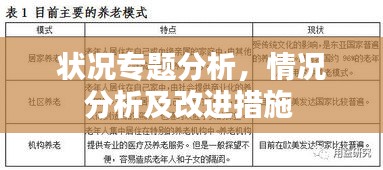 状况专题分析，情况分析及改进措施 