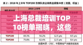 上海总裁培训TOP10榜单揭晓，这些机构引领行业潮流！