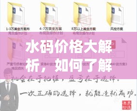 水码价格大解析，如何了解、比较与做出明智选择