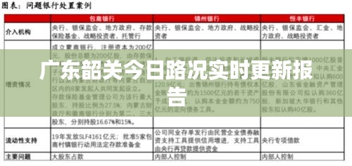 广东韶关今日路况实时更新报告