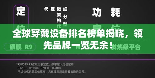 全球穿戴设备排名榜单揭晓，领先品牌一览无余！