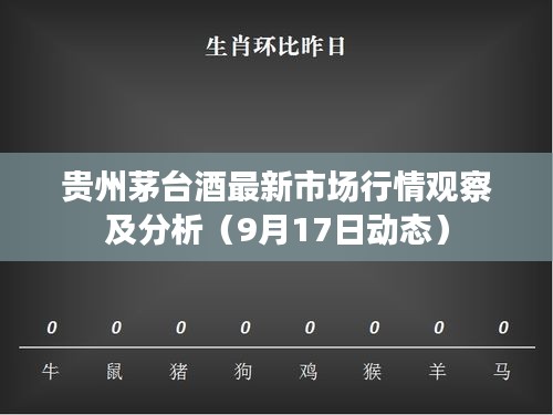 贵州茅台酒最新市场行情观察及分析（9月17日动态）