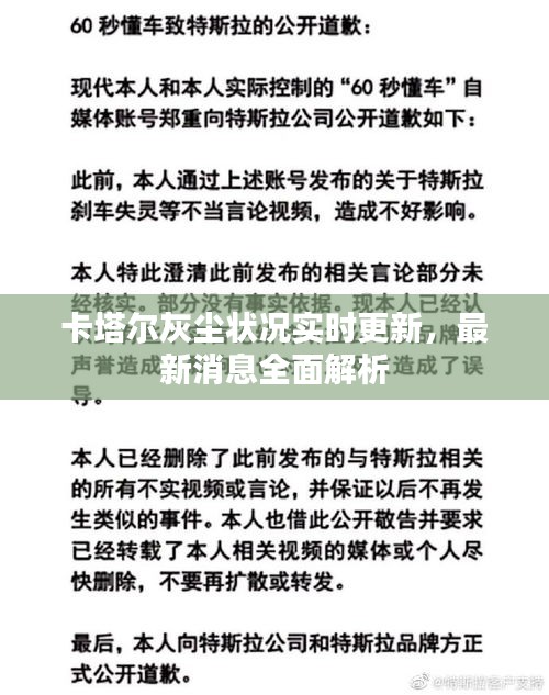 卡塔尔灰尘状况实时更新，最新消息全面解析