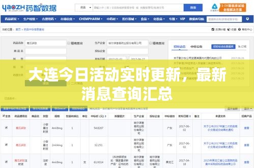 大连今日活动实时更新，最新消息查询汇总