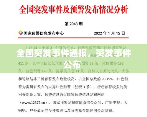 全国突发事件通报，突发事件公布 