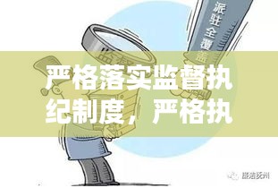 严格落实监督执纪制度，严格执行纪律检查机关监督执纪工作规则 